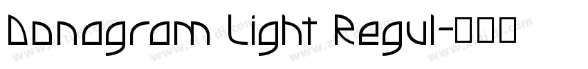 Donagram Light Regul字体转换